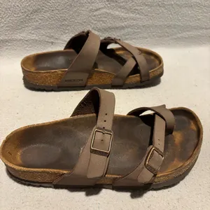 Birkenstock Mayari Open Toe Slide in Brown Sandals‎ Women’s size 8 thumbnail 4