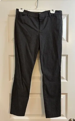 GAP Straight-Leg Pants in Charcoal thumbnail 1