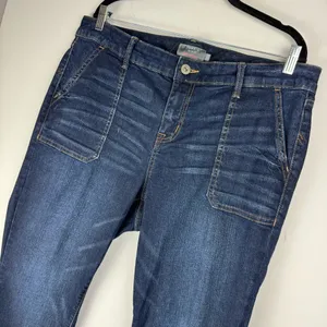 Torrid Boyfriend Straight Vintage Stretch Dark Wash Jeans Sz 18 thumbnail 5