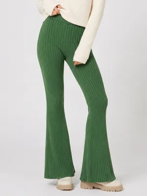 Callahan Trish Pants Fern Green Rib Knit Revolve. Size XS thumbnail 8