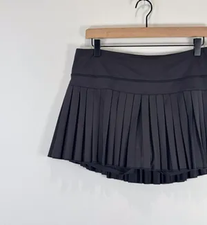 Gold Hinge Womens Skort Black Pleated Mini Tennis Skirt Lined High Waist XL thumbnail 6