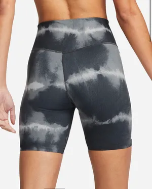 Nike One Luxe Women's 7" Mid-Rise Printed Training Shorts NWT thumbnail 3