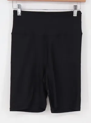 Old Navy Shorts Women's M PowerSoft Black Biker High Rise Excellent thumbnail 1