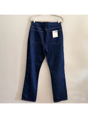 REFORMATION Jax Stretch High Rise Straight Jeans In Seneca thumbnail 8