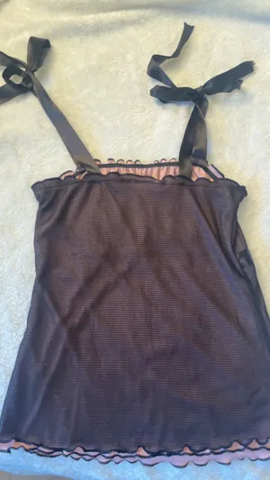 Y2K Pink and Black Tank Multiple Size M thumbnail 4