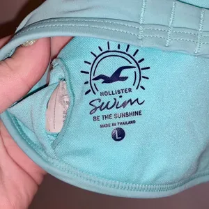 Hollister Swim Be the Sunshine Light Blue Large Bikini Swim Suit Top thumbnail 5