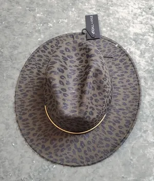 Kendall‎ & Kylie Leopard Green Fedora Hat thumbnail 1