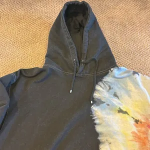 Six/Fifty Tie Dye Hoodie & Sweatpants Set Black Multicolor Size L NWT thumbnail 4