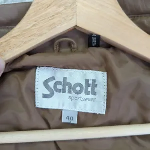 Schott Sportswear Genuine Leather Bomber Jacket‎ Womens Size 40 Brown thumbnail 6