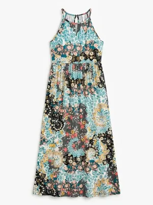 Annabelle‎ Women’s Maxi Dress Sz Small Babydoll Floral Textured $5 thumbnail 2