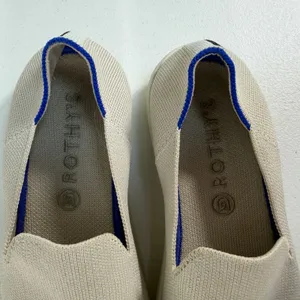 Rothy's 7.5 Sneakers The‎ Original Slip-On Sustainable Knit Washable Sand Beige thumbnail 8