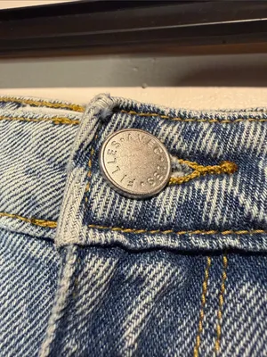 Avec Les Filles RIOU High Rise Wide Leg Cargo Jeans Tunnel Destructed Wash SZ 27 thumbnail 8