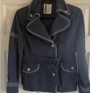Anthropologie Elevenses 'Gramercy' Masterpiece | Structured Military Tunic Coat | Sz 6 thumbnail 4