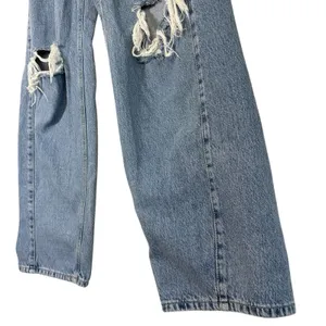 Garage Women's Size 25 Wide Leg Ample Baggy High Rise Jeans‎ 90s Grunge Hip Hop thumbnail 4