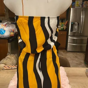 Stripped Romper Orange thumbnail 3