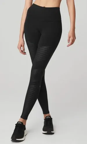 Alo Yoga Black Moto Leggings Women’s XS thumbnail 1
