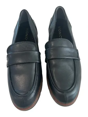 Vionic Cheryl II Lug Penny Loafer, Black. Size 8.5, NWOT display pair thumbnail 1