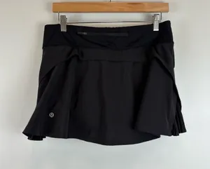 Lululemon Play Off The Pleats Skirt *13" Black Women's Size 8 W8AA4S thumbnail 1