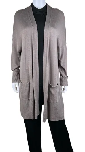 Sejour Nordstrom Open Front Midi Cardigan Sweater Plus Size 1X thumbnail 1