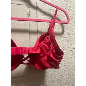 Victoria’s Secret Red Full Coverage Bra Woman’s Size 34C thumbnail 9