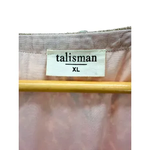 Talisman Boho Maxi Dress XL‎ Orange Terracotta Paisley Bell Sleeve Festival Gown thumbnail 6
