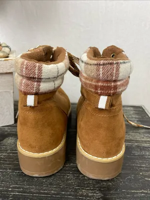 Magellan Brown Suede Lace Up Hiking Outdoor Boots 9 thumbnail 3