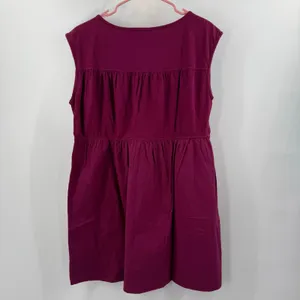 Good Luck Tee Babydoll Dress Women’s SZ Small NWT Anthropologie Wine 100% Cotton thumbnail 5