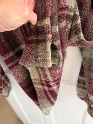 Vintage 90s‎ Woolrich Plaid Fleece Pullover Tunic USA Women’s XL thumbnail 6