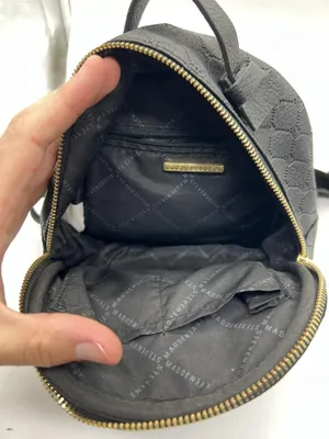 Steve Madden Backpack Womens Mini Black Logo Polyurethane Zip Adjustable Straps thumbnail 11