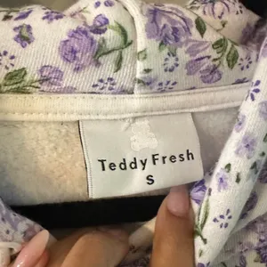 Purple Floral Print Hoodie August 2021 Collection thumbnail 6