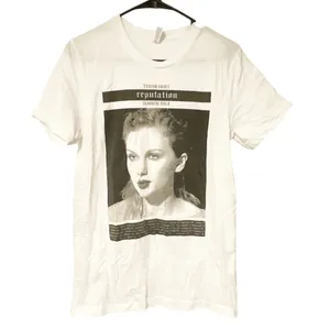 Bella Canvas Taylor Swift Shirt Adult Medium White Reputation Stadium World Tour Pop Concert‎ thumbnail 1