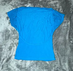 BLUE BACKLESS TOP Size XS thumbnail 1
