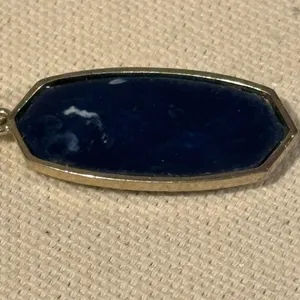 Kendra Scott Elle Pendant Necklace Charm Sodalite Blue Silver thumbnail 7