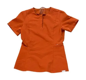 FIGS Auburn Orange Bristol‎ Slim Henley Scrub Top XXS Nurse Healthcare Uniform thumbnail 1
