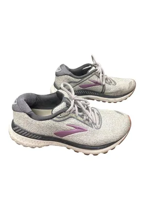 Brooks GTS Adrenaline 20 wms gray pink low walking run sneakers sz 8 SKU 10-604 thumbnail 4
