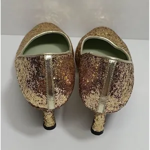 Shoes of Prey Glitter Kitten Heels Sparkly‎ Party Evening Dress Pumps Bridal thumbnail 5