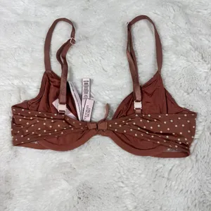 Victoria’s Secret Brown Polka Dot Bralette 34B thumbnail 2