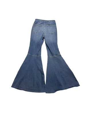 💙✨‎ FREE PEOPLE We The Free Just Float On Flare Jeans 27 Jericho Blue ✨💙 thumbnail 3