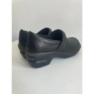 Women's BOC Black Leather Clogs Size 7‎ GUC! thumbnail 3