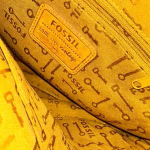 Fossil Tan Leather Crossbody Bag Adjustable Distressed thumbnail 2