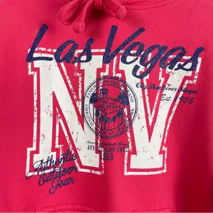 Alstyle Las Vegas Small Glitter Graphic Print Hooded Hoodie Sweatshirt thumbnail 3