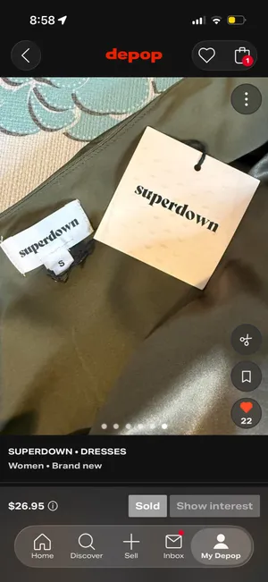 NWT Superdown Dannika Mini Tie Dress thumbnail 6