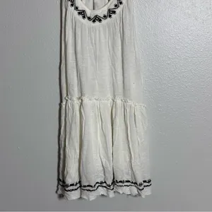Urban Outfitters Women Ivory Embroidered Dream Catcher‎ Tiered Tank Top size S thumbnail 4