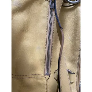 Fossil Yellow‎ Leather Shoulder Bag With Inner & Outer Zippers thumbnail 9