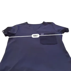 FIGS Scrub‎ Top Women's Small Charcoal V Neck Medical Uniform Pocket thumbnail 5