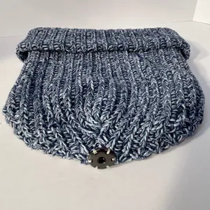 Love Your‎ Melon Speckled Knit Beanie Hat Blue White thumbnail 6