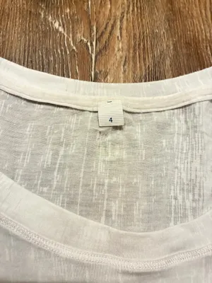 Lululemon White Sheer Burnout Long Sleeve Top Size 4 thumbnail 5