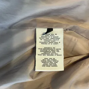 Levi’s Cream Faux Leather Belted Biker Jacket - Oversized‎ Moto - Size Medium thumbnail 9