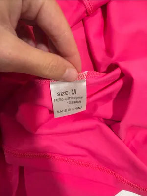MISSUFE Hot Pink Athletic Tennis Dress Racerback A-Line - Medium thumbnail 4