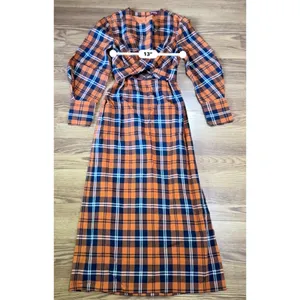STAUD Crosshill Gingham Midi Dress Open Back Summer Dress Size Small thumbnail 6
